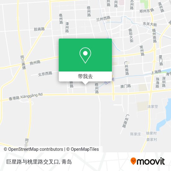 巨星路与桃里路交叉口地图