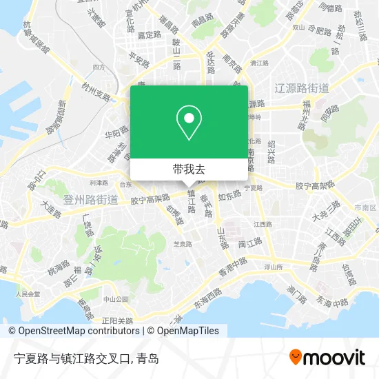 宁夏路与镇江路交叉口地图