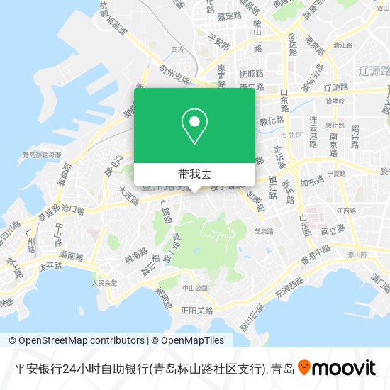 平安银行24小时自助银行(青岛标山路社区支行)地图