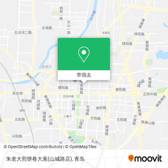 朱老大煎饼卷大葱(山城路店)地图