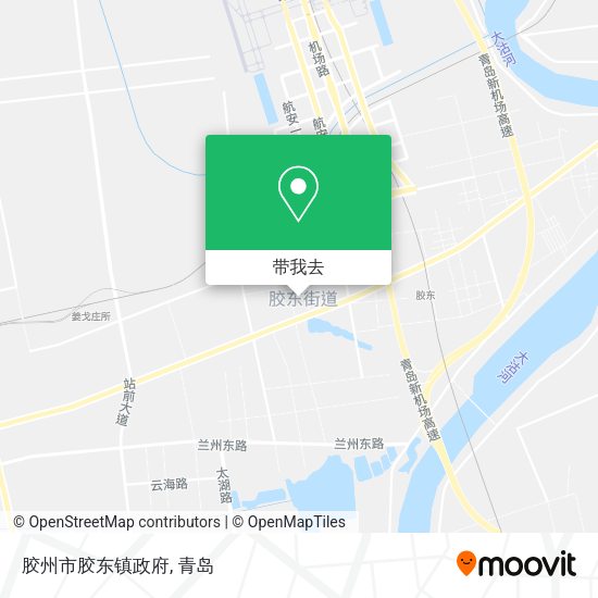 胶州市胶东镇政府地图