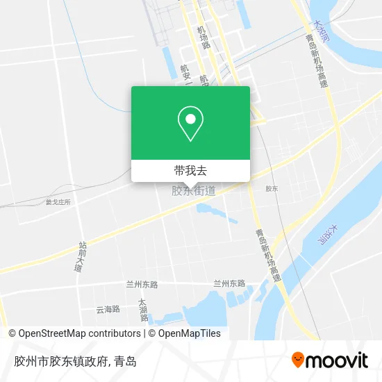 胶州市胶东镇政府地图