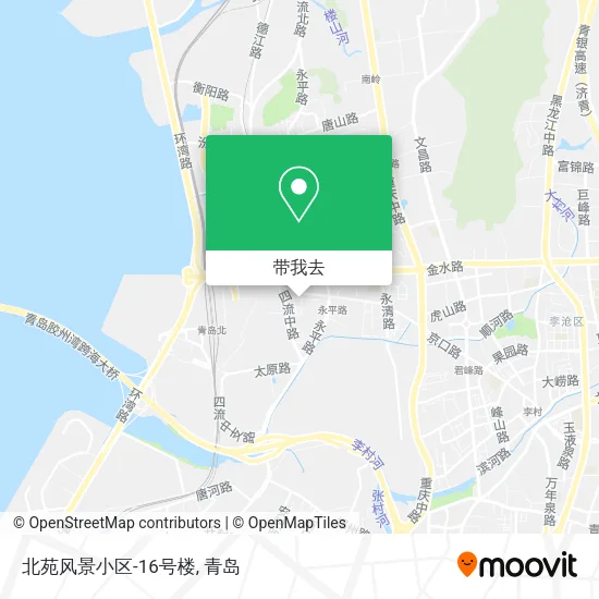 北苑风景小区-16号楼地图