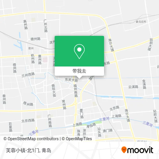 芙蓉小镇-北1门地图