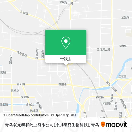 青岛双元泰和药业有限公司(原贝泰克生物科技)地图