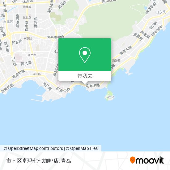 市南区卓玛七七咖啡店地图
