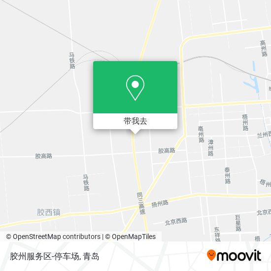 胶州服务区-停车场地图