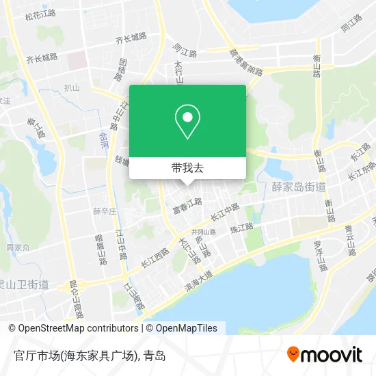 官厅市场(海东家具广场)地图