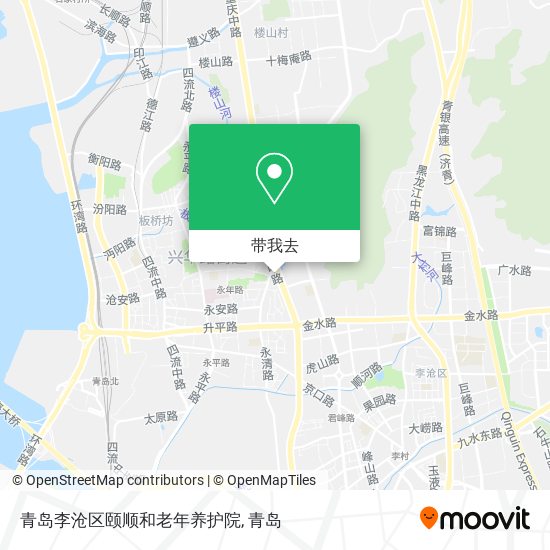 青岛李沧区颐顺和老年养护院地图