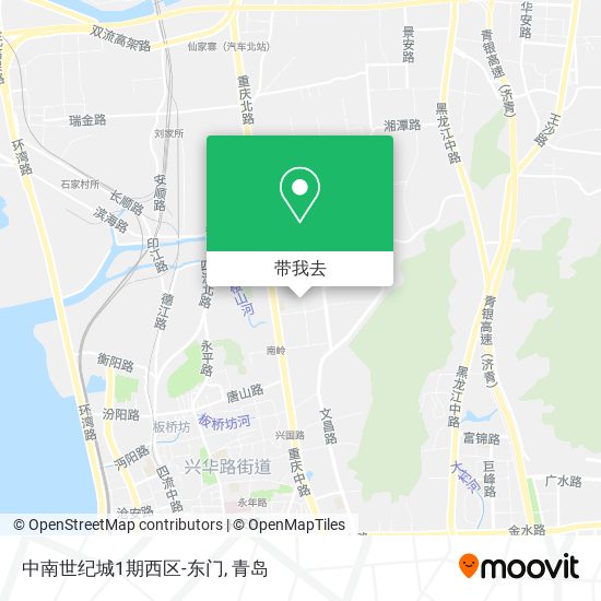中南世纪城1期西区-东门地图