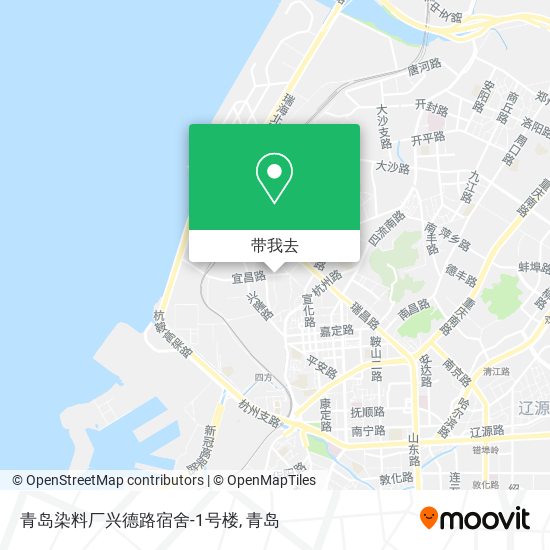 青岛染料厂兴德路宿舍-1号楼地图