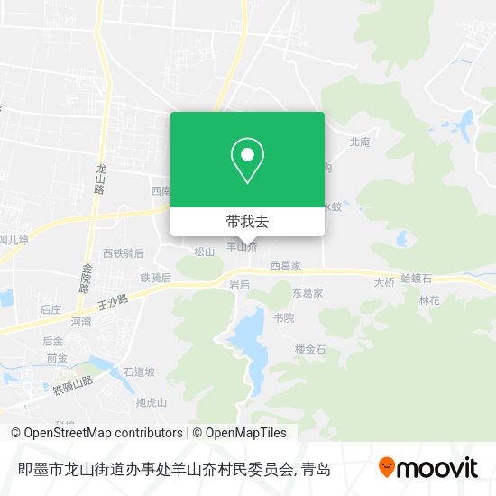 即墨市龙山街道办事处羊山夼村民委员会地图