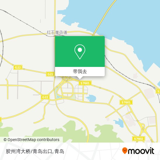 胶州湾大桥/青岛出口地图