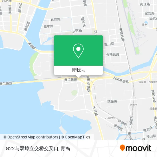 G22与双埠立交桥交叉口地图