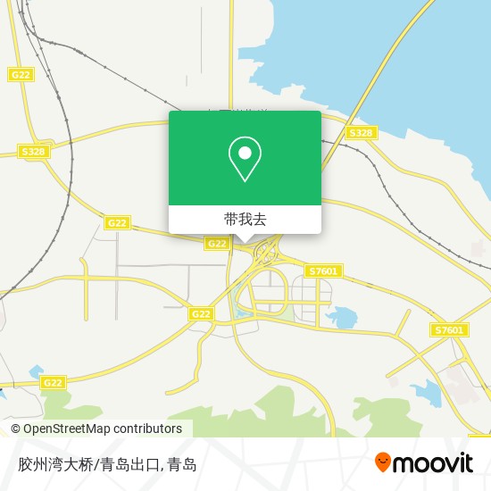 胶州湾大桥/青岛出口地图
