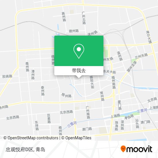 忠观悦府D区地图