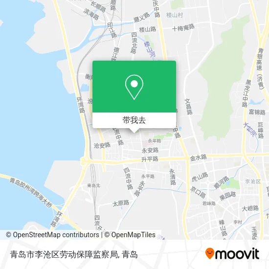 青岛市李沧区劳动保障监察局地图