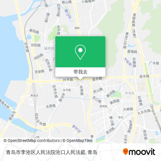 青岛市李沧区人民法院沧口人民法庭地图
