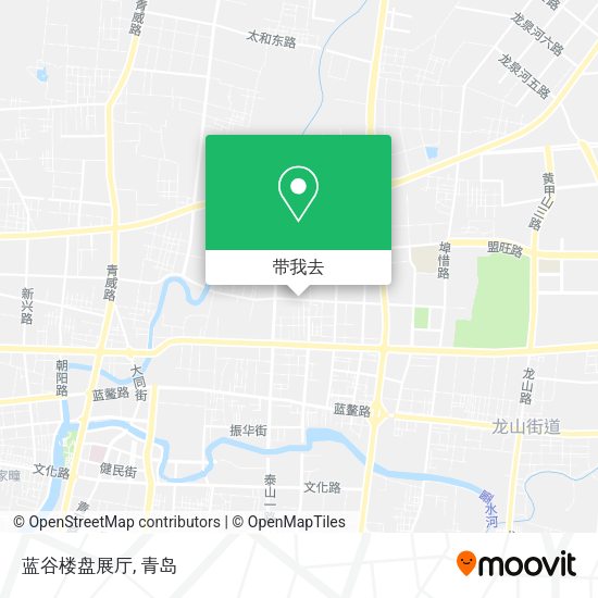 蓝谷楼盘展厅地图