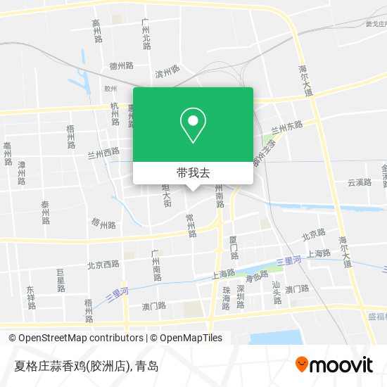 夏格庄蒜香鸡(胶洲店)地图