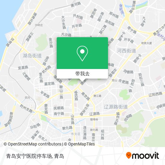 青岛安宁医院停车场地图