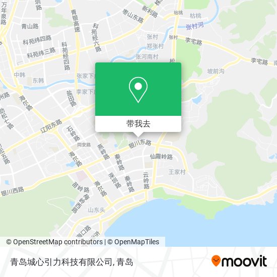 青岛城心引力科技有限公司地图