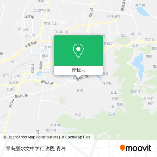 青岛墨尔文中学行政楼地图