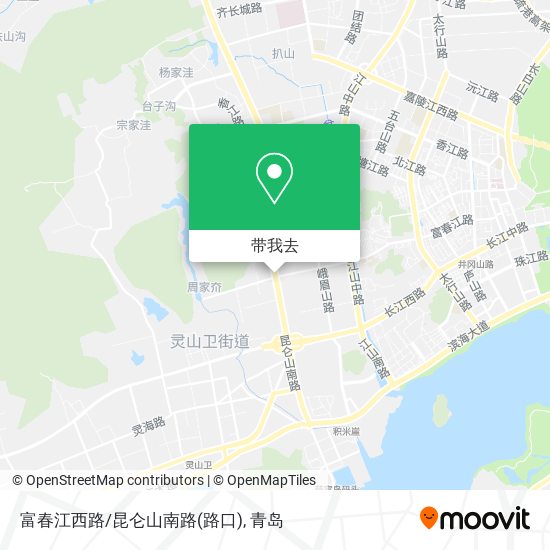 富春江西路/昆仑山南路(路口)地图