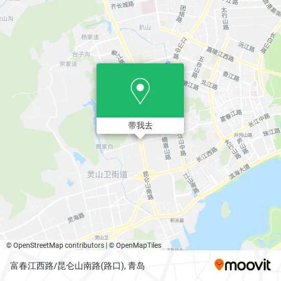 富春江西路/昆仑山南路(路口)地图