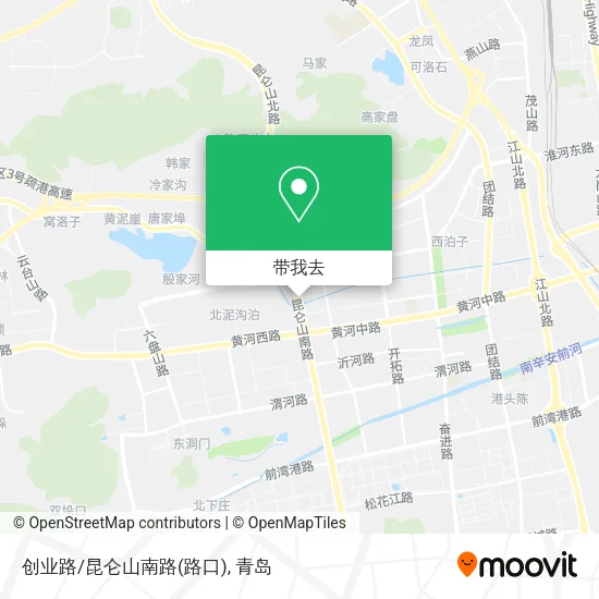 创业路/昆仑山南路(路口)地图