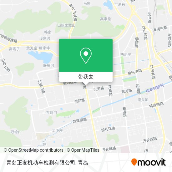 青岛正友机动车检测有限公司地图