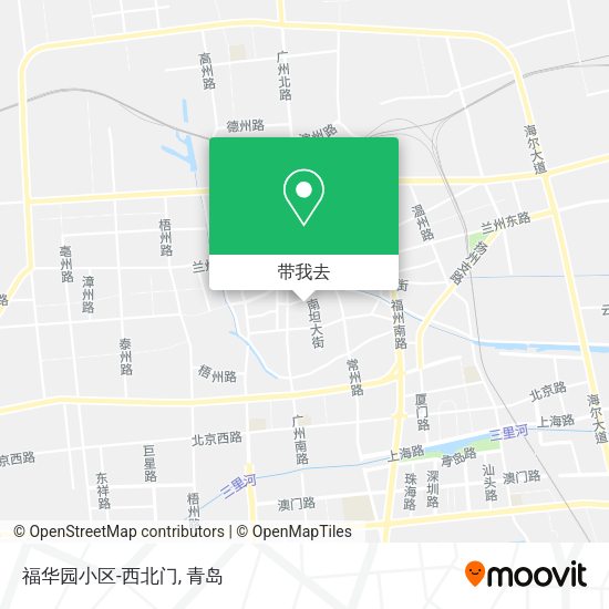 福华园小区-西北门地图