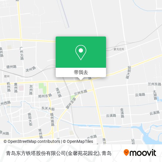 青岛东方铁塔股份有限公司(金馨苑花园北)地图