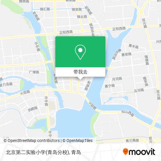 北京第二实验小学(青岛分校)地图
