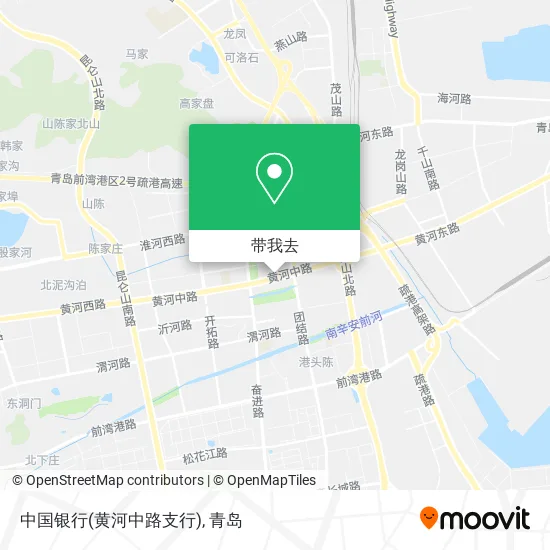 中国银行(黄河中路支行)地图