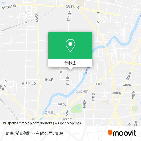 青岛信鸿润鞋业有限公司地图