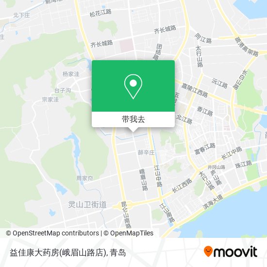 益佳康大药房(峨眉山路店)地图