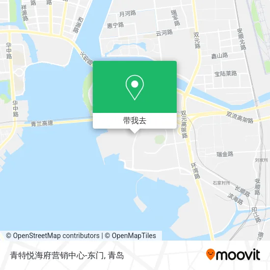 青特悦海府营销中心-东门地图