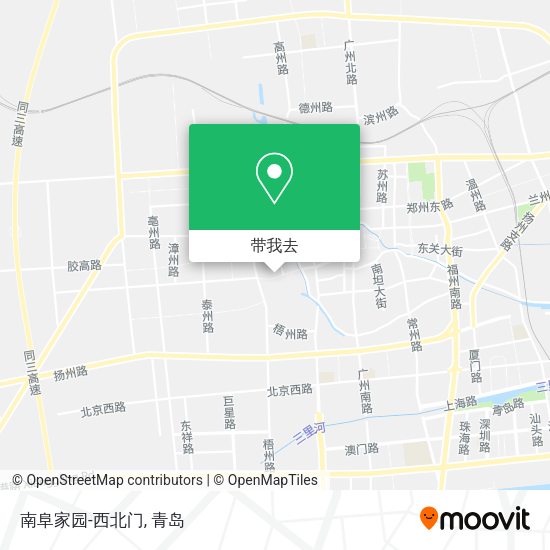 南阜家园-西北门地图