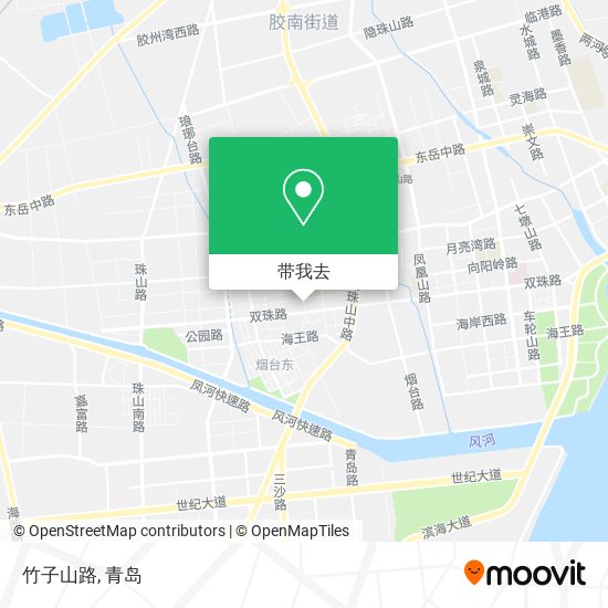 竹子山路地图