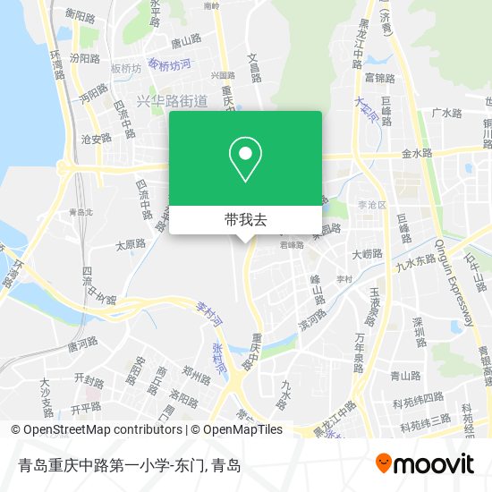 青岛重庆中路第一小学-东门地图