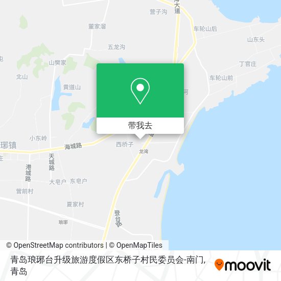 青岛琅琊台升级旅游度假区东桥子村民委员会-南门地图