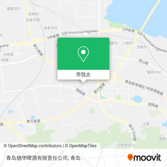 青岛德华啤酒有限责任公司地图