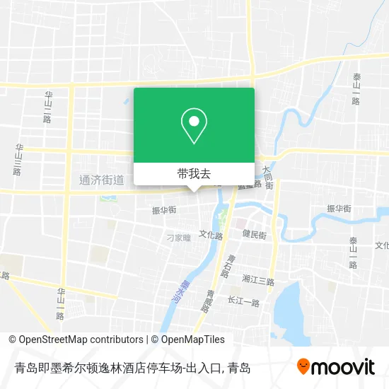 青岛即墨希尔顿逸林酒店停车场-出入口地图