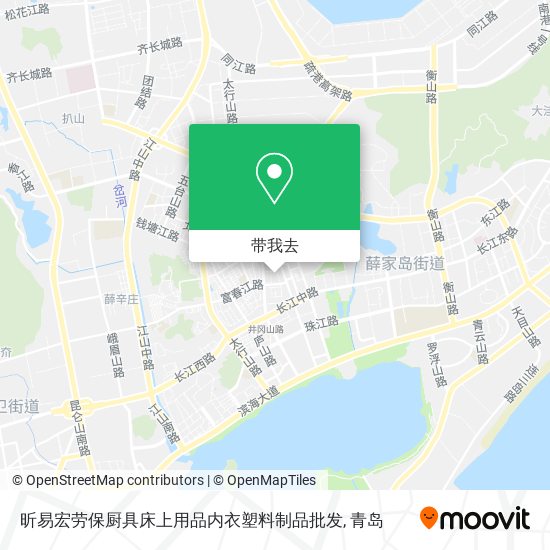 昕易宏劳保厨具床上用品内衣塑料制品批发地图