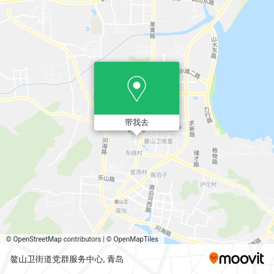 鳌山卫街道党群服务中心地图