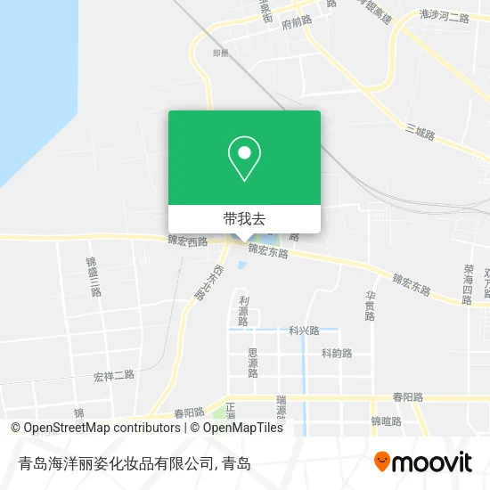 青岛海洋丽姿化妆品有限公司地图