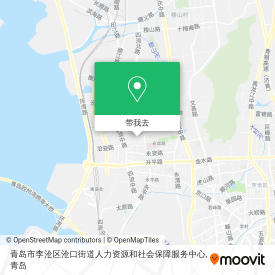 青岛市李沧区沧口街道人力资源和社会保障服务中心地图
