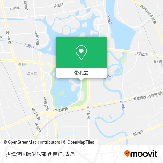 少海湾国际俱乐部-西南门地图