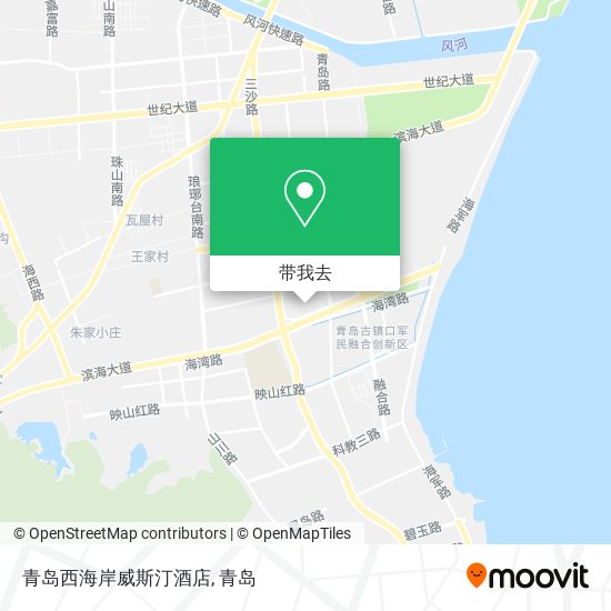 青岛西海岸威斯汀酒店地图